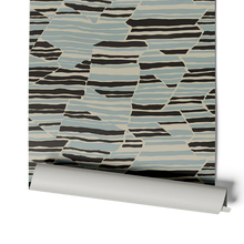 Load image into Gallery viewer, Topo - Surf &amp; Black Wallcovering