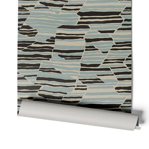 Topo - Surf & Black Wallcovering