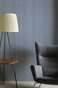 Chevron - Ink Blue Wallcovering