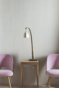 Chevron - Grey Wallcovering