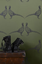 Load image into Gallery viewer, Pheasant - Camo Green Wallcovering
