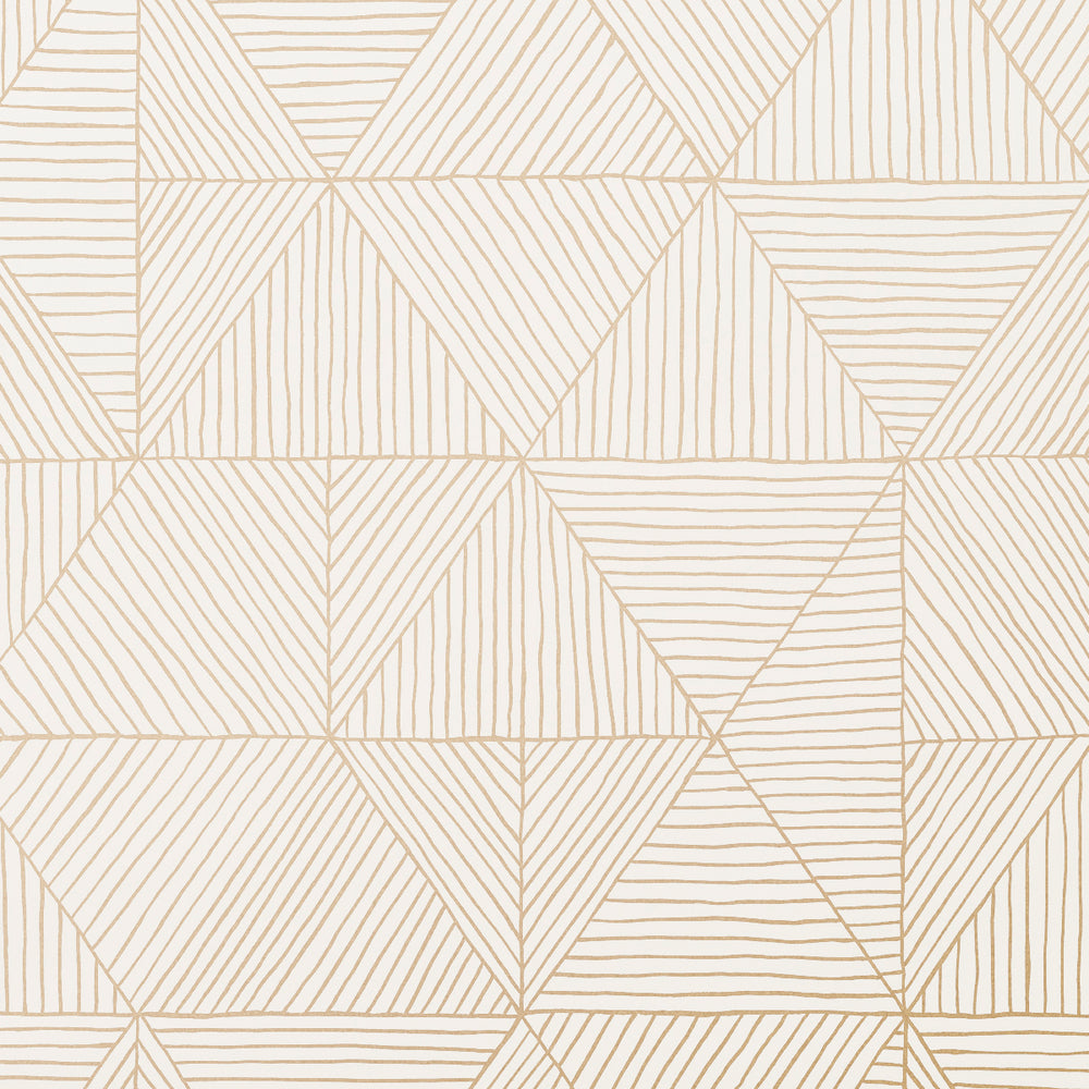 2.0 - Gold on White Wallcovering