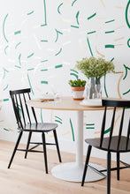 Load image into Gallery viewer, Offset Fir Green+Gold Wallcovering
