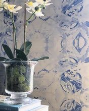 Load image into Gallery viewer, 411 Blue Grey Grasscloth Wallcovering