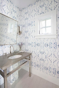 43014 Blue Wallcovering