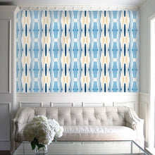Load image into Gallery viewer, Creamy Blue Wallcovering