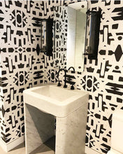 Load image into Gallery viewer, 82113 Black White Inverse Alta Wallcovering