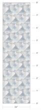 Load image into Gallery viewer, Abstract Isle Cashmere Blue Wallcovering
