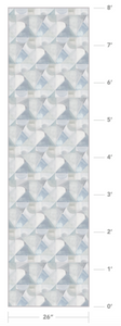 Abstract Isle Cashmere Blue Wallcovering