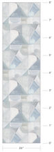 Load image into Gallery viewer, Abstract Strand Cashmere Blue Wallcovering