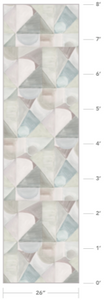 Abstract Strand Sea Glass Wallcovering