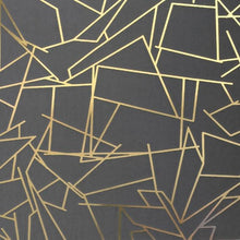 Load image into Gallery viewer, Angle Gold Lead Grey Wallcovering