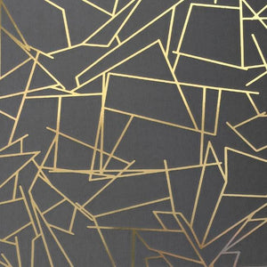 Angle Gold Lead Grey Wallcovering