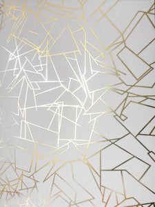 Angle Gold White Wallcovering