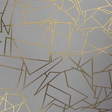 Load image into Gallery viewer, Angle Gold Zinc Grey Wallcovering
