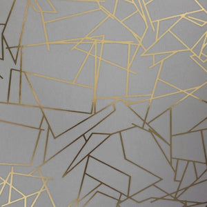 Angle Gold Zinc Grey Wallcovering