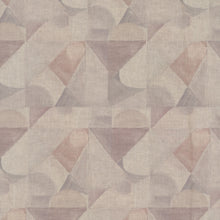 Load image into Gallery viewer, Abstract Isle Ash Rose Linen Fabric