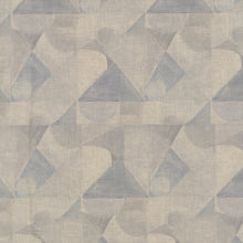 Load image into Gallery viewer, Abstract Isle Cashmere Blue Paperback Natural Linen Wallcovering