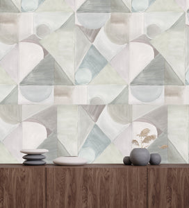 Abstract Strand Sea Glass Wallcovering