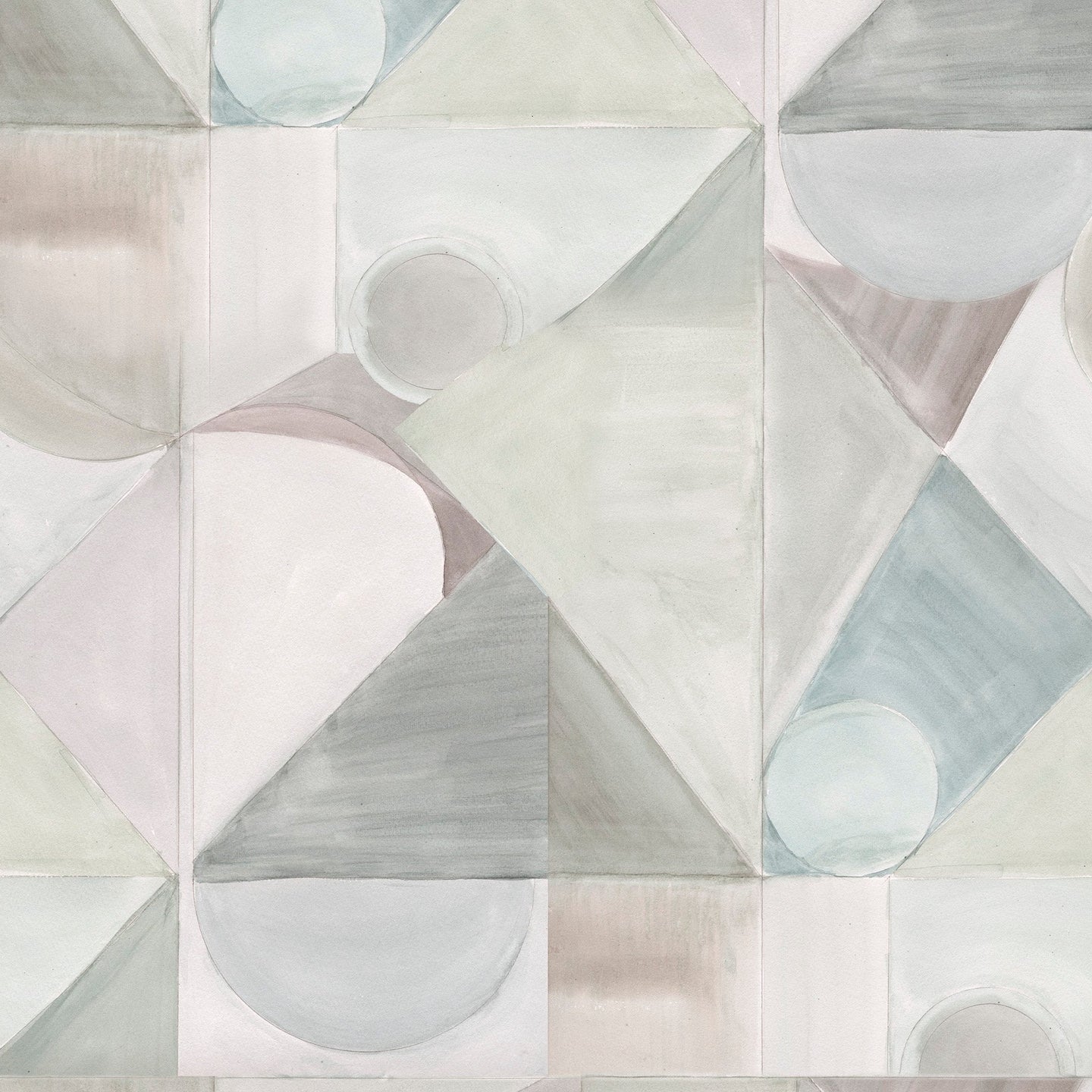 Abstract Isle Sea Glass Wallcovering