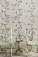 Load image into Gallery viewer, Vintage Bird Trail - Pink Green Wallpaper