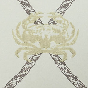 Crab - Gold Charcoal Wallcovering