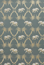Load image into Gallery viewer, Elephant Palm - Gunmetal Metallic Gold Wallcovering