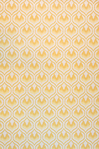 Ikat Heart - Mustard Wallcovering