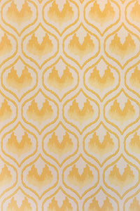 Ikat Heart - Mustard Wallcovering