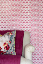 Load image into Gallery viewer, Ikat Heart - Oxblood Wallcovering