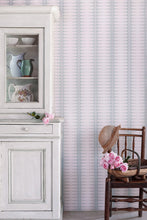 Load image into Gallery viewer, Indian Stripe - Pink/Teal Wallcovering