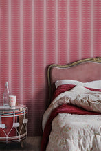 Load image into Gallery viewer, Indian Stripe - Snug Red Wallcovering