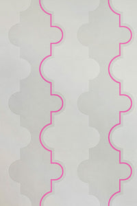 Jigsaw Stripe - Pink Wallcovering
