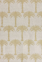 Load image into Gallery viewer, Marrakech Palm - Gold on Natural Fabric