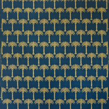 Load image into Gallery viewer, Marrakech Palm - Midnight Blue Fabric