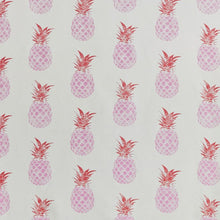 Load image into Gallery viewer, Pineapple - Pink Red on Cream Fabric