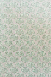 Scallop Shell - Plaster Green Wallcovering