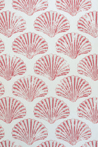 Scallop Shell - Red Wallcovering
