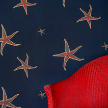 Load image into Gallery viewer, Starfish - Navy/Sienna Wallcovering