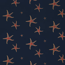 Load image into Gallery viewer, Starfish - Navy/Sienna Wallcovering