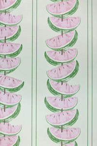 Watermelon Pink Green Wallcovering