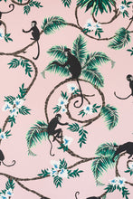 Load image into Gallery viewer, Monkey - Pale Pink Wallcovering
