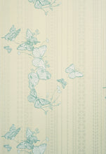 Load image into Gallery viewer, Bugs &amp; Butterflies - Ice Blue Wallcovering