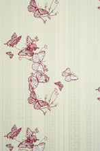 Load image into Gallery viewer, Bugs &amp; Butterflies - Raspberry Wallcovering
