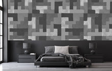 Load image into Gallery viewer, Big Steps Slate Grey Wallcovering