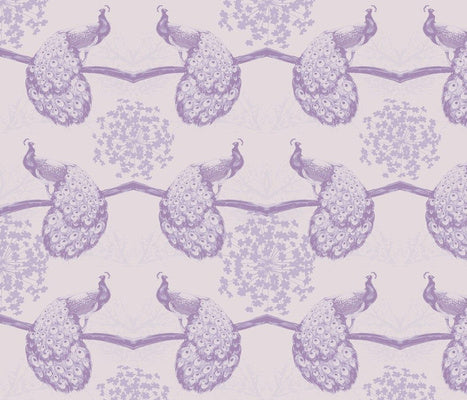 Bird On A Wire Like Lavender Plum Up Fabric