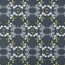 Load image into Gallery viewer, Blackish Magic (Midnight/Chartreuse) Fabric