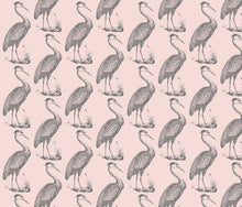 Load image into Gallery viewer, Blue Heron Pinkish Grey Fabric