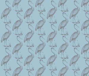 Blue Heron Sky Cafe Fabric