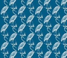 Load image into Gallery viewer, Blue Heron Summer Blue Fabric